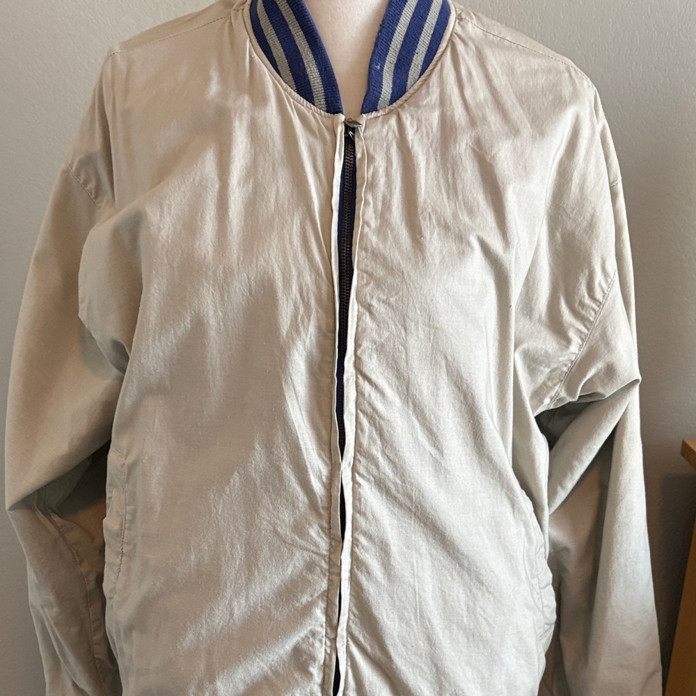 Champion Navy and Cream World Series Jacket - Picture 4 of 6